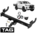HD 3-PIECE DESIGN TOW BAR & WIRING FOR TOYOTA HILUX WORKMATE TGN121R 2TR-FE 2.7L I4 CAB & STYLESIDE