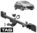 TAG STANDARD DUTY TOW BAR & UNIVERSAL WIRING KIT TO SUIT MAZDA3 BL LF17 LF5H LF5W 2.0L I4 HATCH ONLY