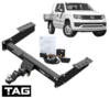HD 3-PIECE TOW BAR & ERICH JAEGER WIRING KIT FOR VOLKSWAGEN AMAROK NF DXVA 2.3L I4 EXTENDED TRAYBACK