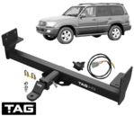 TAG HEAVY DUTY TOW BAR & WIRING KIT TO SUIT TOYOTA LANDCRUISER HDJ100R 1HD-FTE TURBO DIESEL 4.2L I6