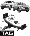 HEAVY DUTY 3-PIECE TOW BAR & WIRING KIT FOR ISUZU MU-X UCR UCS 4JJ1-TC 4JJ1-TCX 3.0L I4 TILL 06/2021