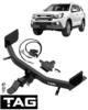 HEAVY DUTY 1-PIECE TOW BAR & WIRING KIT FOR ISUZU MU-X UCR UCS 4JJ1-TC 4JJ1-TCX 3.0 I4 TILL 06/2021