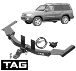 TAG HEAVY DUTY TOW BAR & WIRNING KIT TO SUIT TOYOTA LANDCRUISER HZJ105R 1H-Z 4.2 I6 TO 10/2007 WAGON