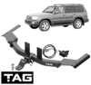 TAG HEAVY DUTY TOW BAR & WIRNING KIT TO SUIT TOYOTA LANDCRUISER HZJ105R 1H-Z 4.2 I6 TO 10/2007 WAGON