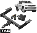 HEAVY DUTY 3-PIECE TOW BAR & BRINK WIRING FOR VOLKSWAGEN AMAROK NF DXWA 3.0L V6 EXTENDED TRAYTBACK
