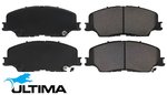 ULTIMA FRONT SEMI-METALLIC BRAKE PAD SET TO SUIT ISUZU 4JJ3-TCX TURBO DIESEL 3.0L I4