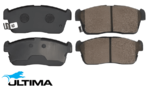 ULTIMA FRONT BRAKE PAD SET TO SUIT SUZUKI ALTO GF K10BN 1.0L I3