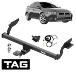 TAG STANDARD DUTY TOW BAR & WIRING KIT FOR MITSUBISHI LANCER CG CH CT 4B11 2.0L I4 11/11 ON SEDAN
