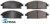 ULTIMA FRONT BRAKE PAD SET TO SUIT ISUZU FARGO E24 QD32 3.2L I4 FROM 12/1999 TILL 05/2001