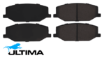 ULTIMA FRONT SEMI-METALLIC BRAKE PAD SET TO SUIT SUZUKI JIMNY GJ K15B 1.5L I4