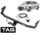 TAG STANDARD DUTY TOW BAR & WIRING KIT TO SUIT HYUNDAI ELANTRA MD G4NB 1.8L I4