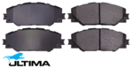ULTIMA FRONT BRAKE PAD SET TO SUIT TOYOTA COROLLA ZWE186R 2ZR-FXE 1.8L I4