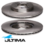 ULTIMA FRONT VENTED DISC BRAKE ROTOR SET TO SUIT SUZUKI SWIFT FZ EZ K14B 1.4L I4 EXCEPT HT8 CHASSIS