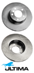 ULTIMA FRONT VENTED DISC BRAKE ROTOR SET TO SUIT VOLKSWAGEN PASSAT B5 AZX 2.3L V5 OD 312MM