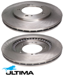 ULTIMA FRONT VENTED DISC BRAKE ROTORS TO SUIT SUZUKI GRAND VITARA SQ625 JA627 H25A H27A 2.5L 2.7L V6
