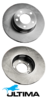ULTIMA FRONT VENTED DISC BRAKE ROTOR SET TO SUIT VOLKSWAGEN PASSAT B5 APR AMX BBG 2.8L V6 OD 312MM