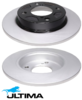 ULTIMA REAR SOLID DISC BRAKE ROTOR SET TO SUIT SUZUKI BALENO EW K14B 1.4L I4 WB52S CHASSIS ONLY