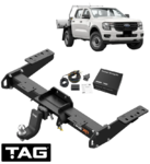 TAG EXTREME RECOVERY TOW BAR & BRINK WIRING KIT TO SUIT VOLKSWAGEN AMAROK NF DXWA 3.0 V6 CAB CHASSIS