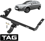 TAG STANDARD DUTY TOW BAR TO SUIT MAZDA 323 BJ ZM FP-DE FS-ZE FS-7E FS-7G 1.6L 1.8L 2.0 I4 HATCHBACK