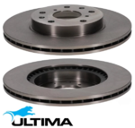 ULTIMA FRONT VENTED DISC BRAKE ROTOR SET TO SUIT SUZUKI SX4 RW420 YA YB YC M15A J20A J20B 1.5 2.0 I4