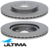 ULTIMA FRONT VENTED DISC BRAKE ROTOR SET TO SUIT SUZUKI SWIFT AZ K14C TURBO 1.4L I4