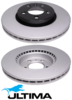 ULTIMA FRONT VENTED DISC BRAKE ROTOR SET TO SUIT VOLKSWAGEN POLO AW AE CHZJ DKJA DXUA 1.0L I3 PR 1ZE