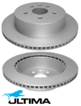 ULTIMA REAR VENTED DISC BRAKE ROTOR SET TO SUIT TOYOTA MARKX GRX133R 2GR-FSE 3.5L V6