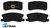 ULTIMA REAR BRAKE PAD SET TO SUIT MITSUBISHI OUTLANDER ZG ZH 6B31 3.0L V6