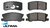 ULTIMA REAR BRAKE PAD SET TO SUIT MITSUBISHI OUTLANDER ZG ZH 6B31 3.0L V6