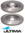 ULTIMA FRONT VENTED DISC BRAKE ROTOR SET TO SUIT VOLKSWAGEN POLO 6C DAJA DAJB TURBO 1.8L I4 OD 312mm