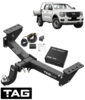 TAG HEAVY DUTY TOW BAR & BRINK WIRING KIT TO SUIT VOLKSWAGEN AMAROK NF DXWA 3.0L V6 CAB CHASSIS ONLY