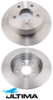 ULTIMA REAR SOLID DISC BRAKE ROTOR SET TO SUIT JEEP GRAND CHEROKEE WG ERH 4.0L I6 OD 305MM