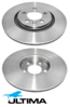 ULTIMA FRONT VENTED DISC BRAKE ROTORS FOR VOLKSWAGEN BORA 1J AGZ 2.3 V5 OD 288MM 1LR, 1LS, 1ZP & 1ZM