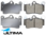ULTIMA REAR CERAMIC BRAKE PAD SET TO SUIT PORSCHE BOXSTER 987 M97.21 M97.22 MA1.21 3.4L F6