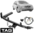 STD DUTY TOW BAR & WIRING KIT W/O FACTORY REVERSE SENSORS FOR FORD FALCON FG DURATEC 2.0L I4 SEDAN