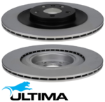 ULTIMA REAR VENTED DISC BRAKE ROTOR SET TO SUIT VOLVO XC90 B4204T35 SUPERCHARGED 2.0 I4 FROM 03/2021
