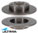 ULTIMA REAR SOLID DISC BRAKE ROTOR SET TO SUIT AUDI A1 GB DKJA TURBO 1.0L I3 OD 232MM