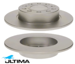 ULTIMA REAR SOLID DISC BRAKE ROTORS FOR VOLKSWAGEN CFHC CFGB CFGC CBAB CFFB BMM BKD BMN AXW 2.0L I4