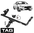 TAG STD DUTY TOW BAR & WIRING KIT FOR FORD FALCON BF BARRA E-GAS ECOLPI 4.0L I6 STYLESIDE TUB MODELS