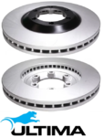 ULTIMA FRONT VENTED DISC BRAKE ROTORS TO SUIT HOLDEN 4JJ1-TCX C24SE Y24SE 4JH1-T 4JH1-TC 2.4L 3.0 I4
