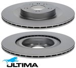 ULTIMA REAR VENTED DISC BRAKE ROTOR SET TO SUIT VOLVO XC90 B420T TURBO 2.0L I4 OD 320MM