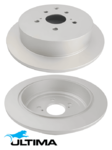 ULTIMA REAR SOLID DISC BRAKE ROTOR SET TO SUIT LEXUS 2GR-FE 2GR-FXE 3.5L V6 OD 309MM