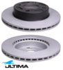 ULTIMA FRONT VENTED DISC BRAKE ROTOR SET TO SUIT SUZUKI IGNIS MF K12C 1.2L I4