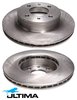 ULTIMA FRONT VENTED DISC BRAKE ROTORS TO SUIT HYUNDAI ACCENT LC LS G4EA G4EB G4EC 1.3L 1.5L 1.6L I4