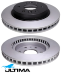 ULTIMA REAR VENTED DISC BRAKE ROTOR SET TO SUIT LDV D90 SV9A EH1SF SC20M TWIN TURBO DIESEL 2.0L I4