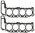 CYLINDER HEAD GASKET SET TO SUIT JEEP 3Y5 EVA XY 4.7L V8