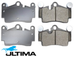 ULTIMA REAR CERAMIC BRAKE PAD SET TO SUIT VOLKSWAGEN TOUAREG 7L AZZ BKJ BMV BHK CASA 3.0L 3.2 3.6 V6