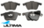 ULTIMA FRONT CERAMIC BRAKE PAD SET TO SUIT VOLKSWAGEN BYD CDLC CDLG BVY CFGC CUAA 2.0L I4