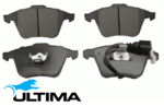 ULTIMA FRONT CERAMIC BRAKE PAD SET TO SUIT VOLKSWAGEN CAWB CCZA CCZB CBAB CFFB CFGB 2.0L I4