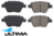 ULTIMA REAR BRAKE PAD SET TO SUIT SKODA SUPERB 3T CDVA 3.6L V6